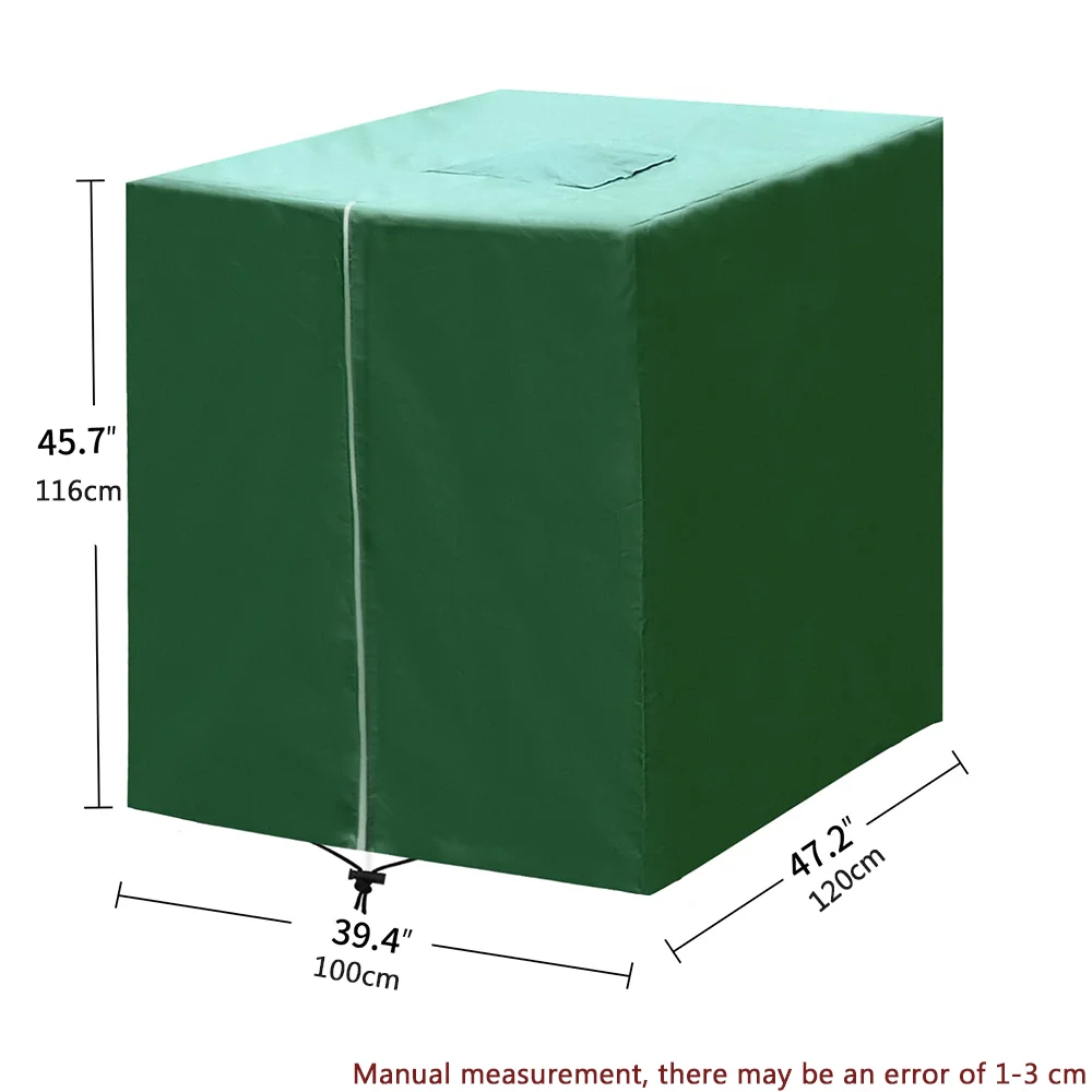 210D Zipper IBC Tote Cover,black, green oxford cloth material for 275 gallon water tanks, waterproof, sun and rain resistant