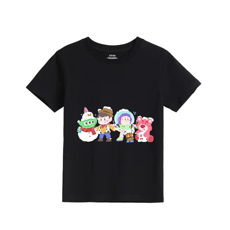 2025 قصة لعبة الكرتون طباعة الصيف الأولاد ملابس رياضية قميص غير رسمي للأطفال قصيرة الأكمام تي شيرت هدية عيد ميلاد #2