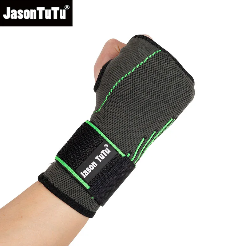 JASONTUTU 1 PCS Sports Adult Weightlifting Fitness Wrist Guard Pressurized Breathable Palm Guard Knitted Hand Guard