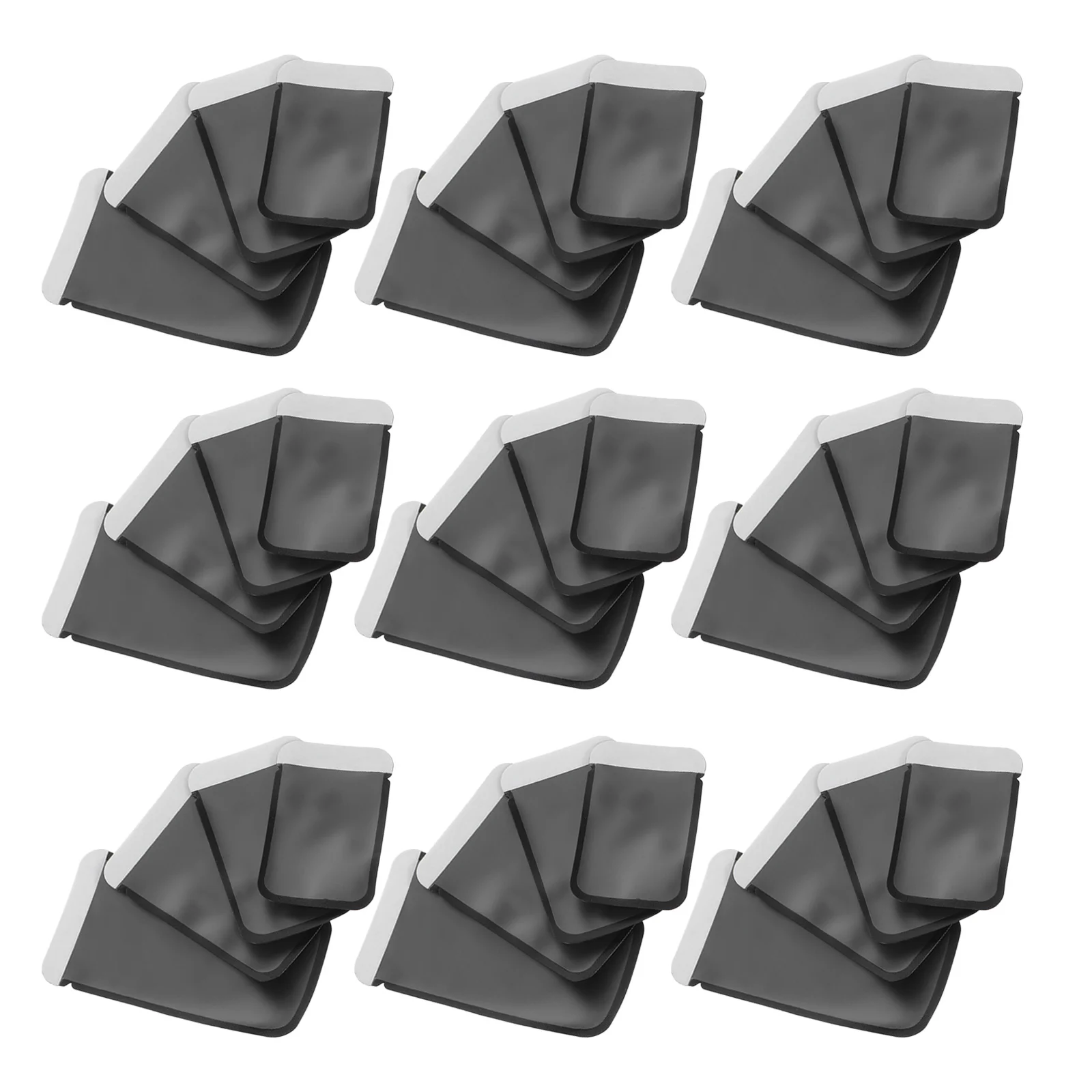 

100pcs Protection Cover Waterproof Black Pvc For Teeth Plates Clear Side Plate Cover Clinics Oral Care Supplies