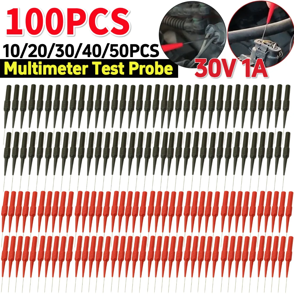 Probe Tip Accessory Kit - 100-10pcs 30V Instrumentation Diagnostic Tools Multimeter