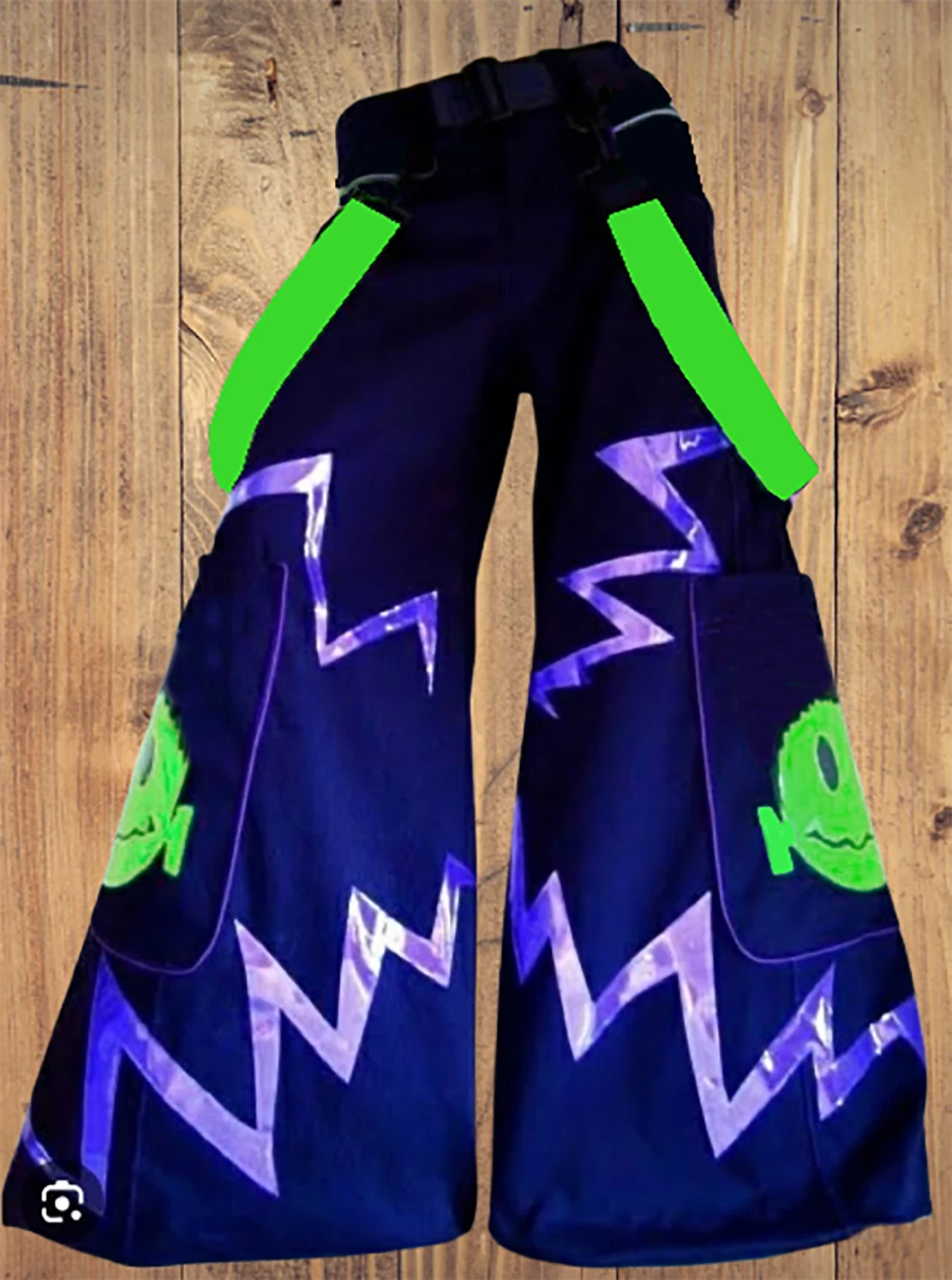 PHATTPANT celana phat menari shuffle gaya lebih keras melbourne Phat pants warna ungu hijau M3