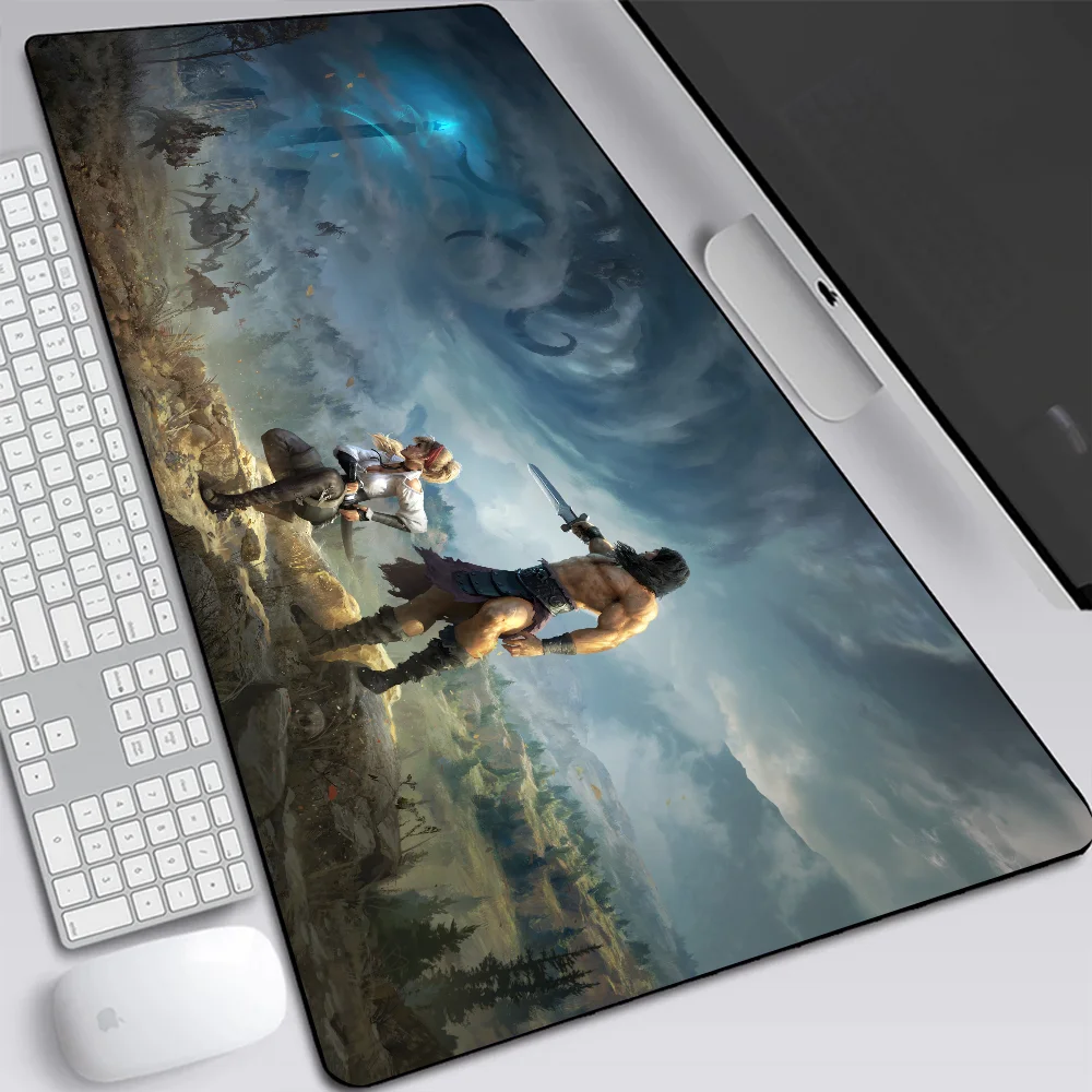 Conan Exiles Large Gaming Mouse Pad Computer Laptop Mousepad Keyboard Pad Desk Mat PC Gamer Mouse Mat Silicone Office Mausepad