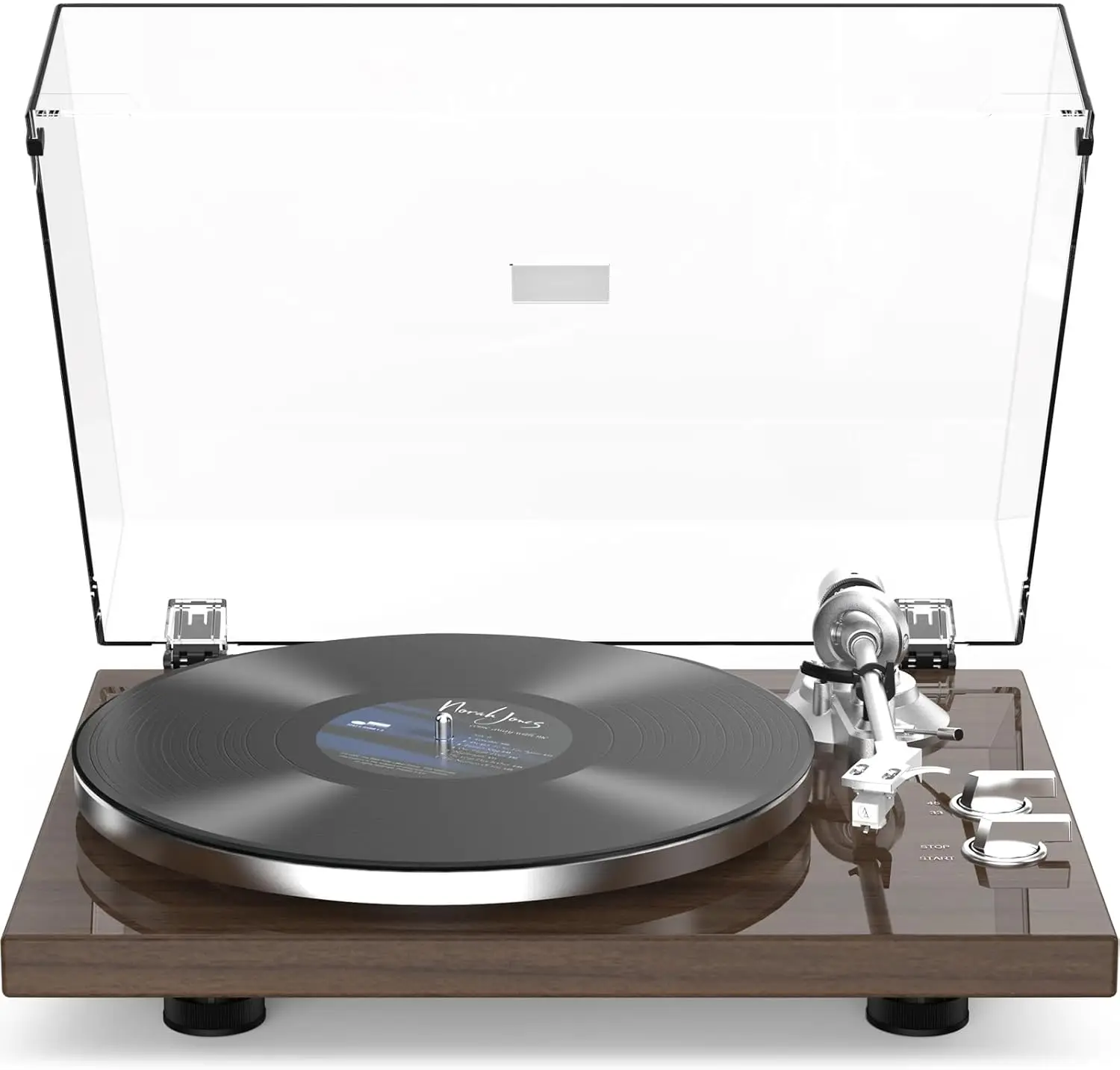 Record Player for Vinyls Turntables Wireless Output Connectivity Belt-Drive 33 45 RPM Speed  USB Digital