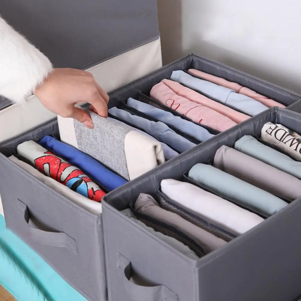 صندوق تخزين ملابس متعدد المقصورات تصنيف طوي خزانة تخزين درج المنظم الجوارب حقيبة للتخزين 2026