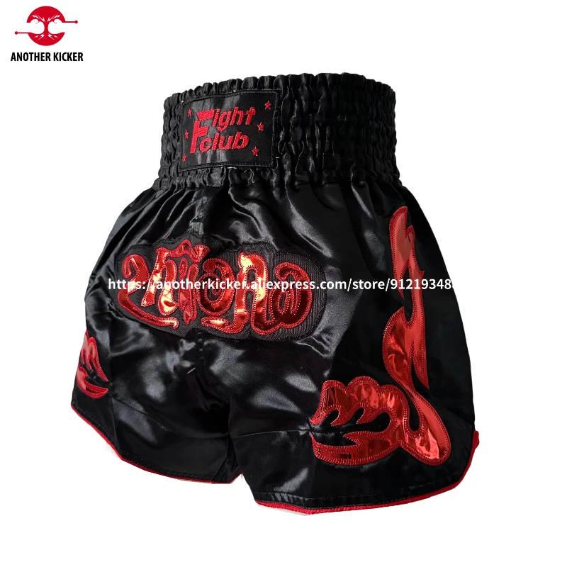

Muay Thai Shorts Men's Elastic Waist Kickboxing Fight Training Fight Pants Quick-Dry Polyester Boxing Shorts Women's Children's
