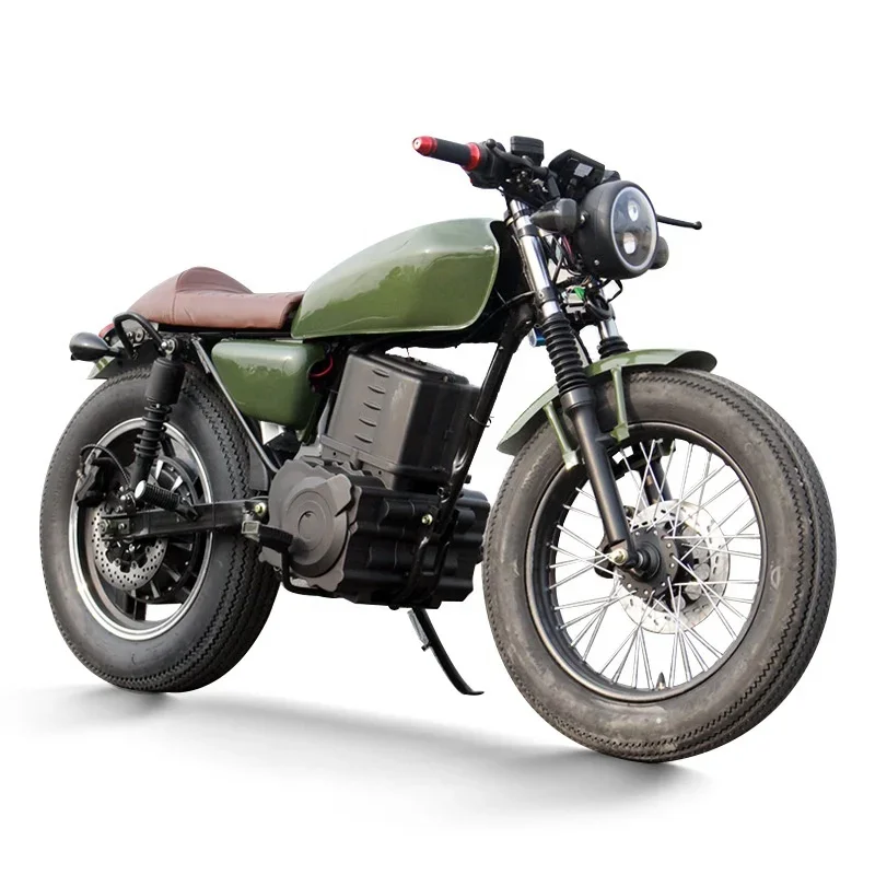 2022 chiny motocykl elektryczny cafe racer w stylu vintage 40ah lituim bateria wymienna 2000w 3000w kontroler