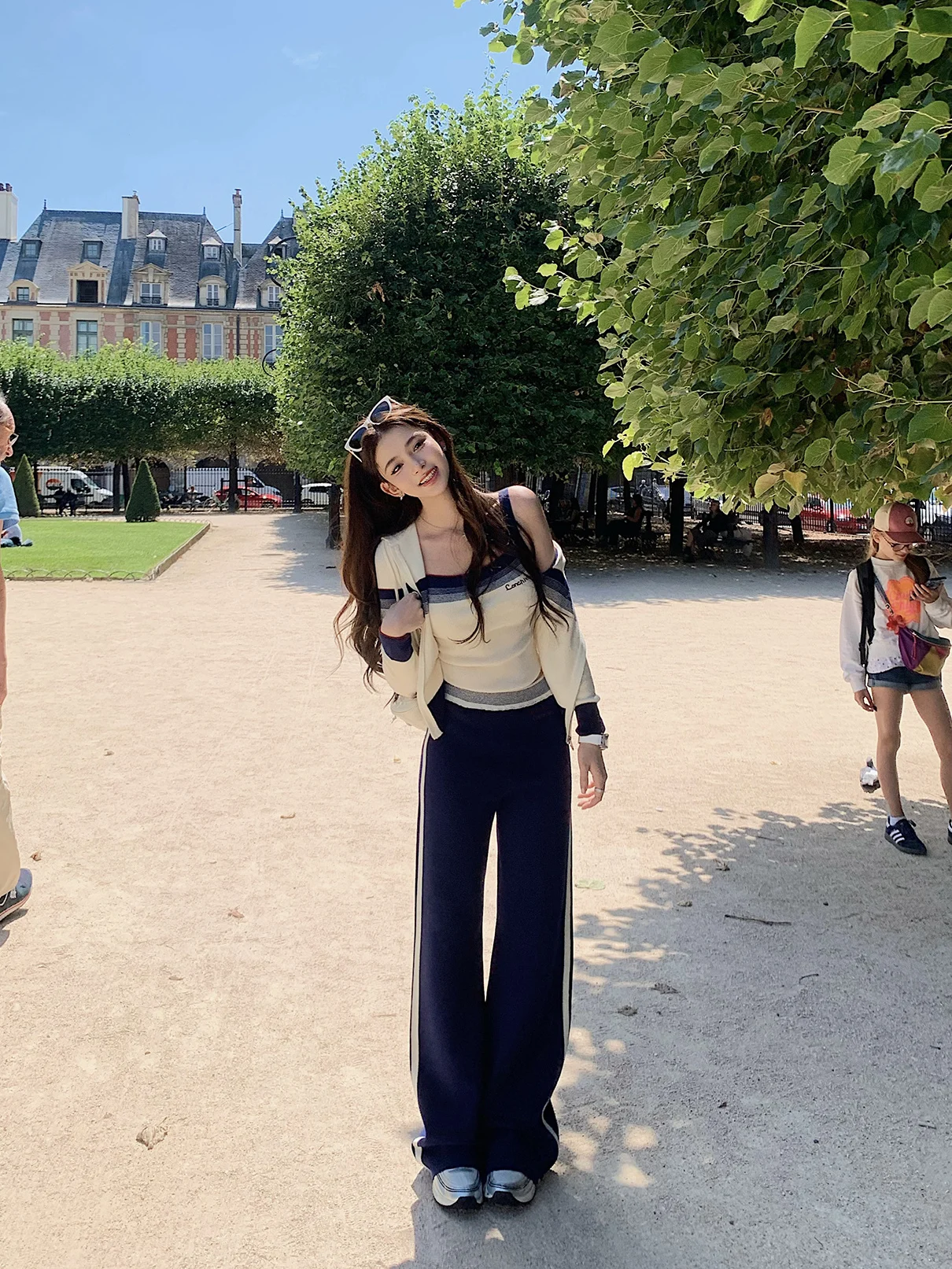 

Комплект Richspor Capsule Set: Модный осенний костюм-двойка для взрослых женщин (топ с длинным рукавом и юбка) в клетку