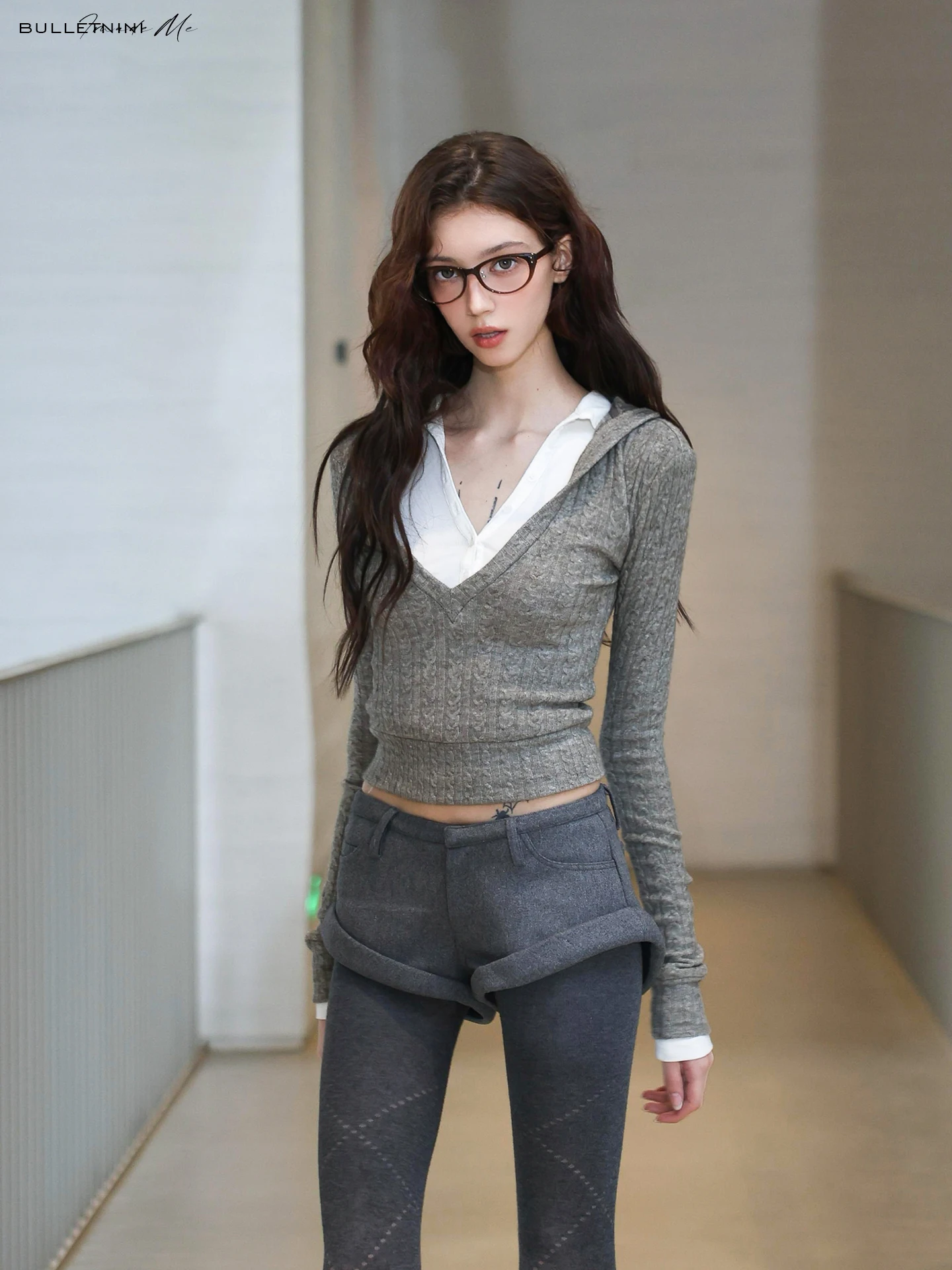 

Slim Fit V-Ne Long Sve irt Knitted Hat Sweater Autumn Winter Women BulletNini Twist Flower Knitted Sweater