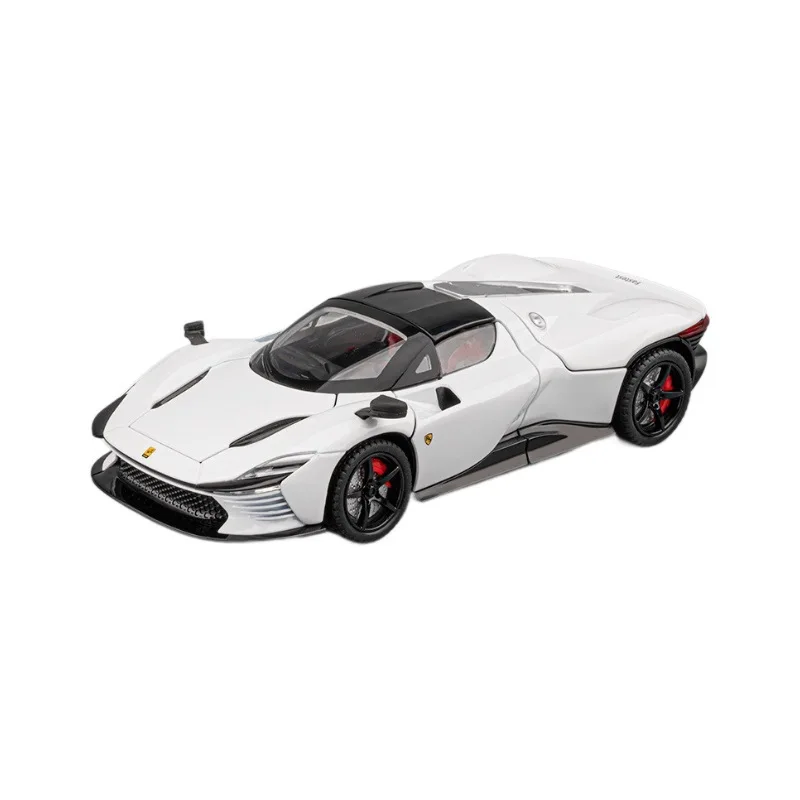 1:22 Ferrari SP3 voiture de sport Simulation alliage son lumière modèle de voiture tirer BackToy voiture ornement modèle cadeau pour enfants