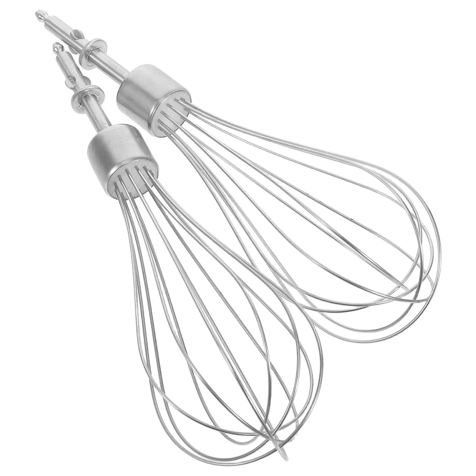 

2Pcs Electric Beaterwhisk Stainless Mixer Whisk Drill Attachment Mini Egg Tool Tongs Cream Whisk Kitchen Gadgets