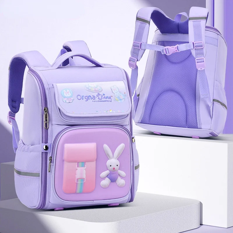 Cute Children Rabbit Astronaut Cartoon High-capacity Backpacks New Girls Boys Students Grades 1-6 Lightweight School Bags Hot
