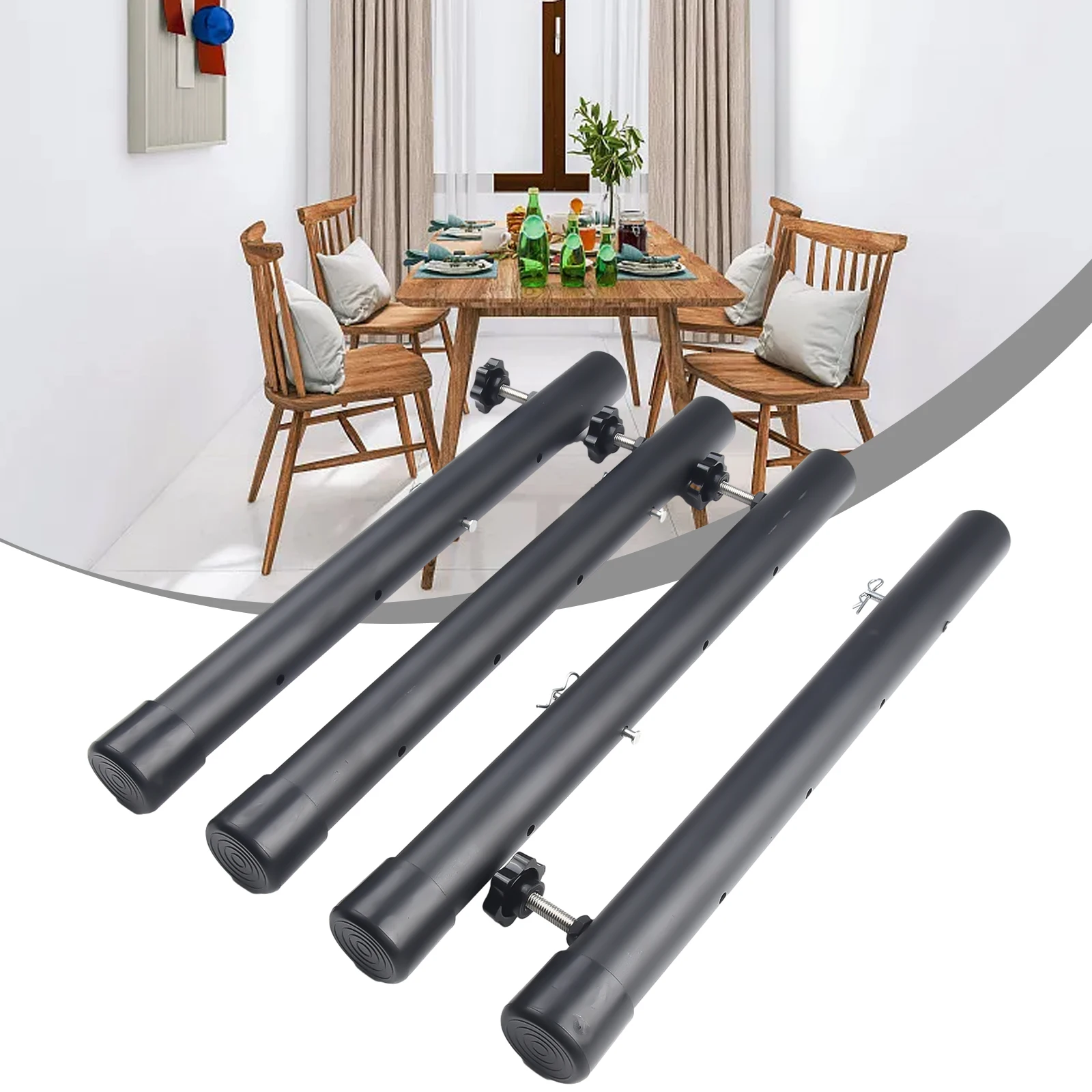 1 Set Leg Extenders Home Garden 4 Table Leg Extenders Height Adjustable Height Extender Quality Material  1 Set