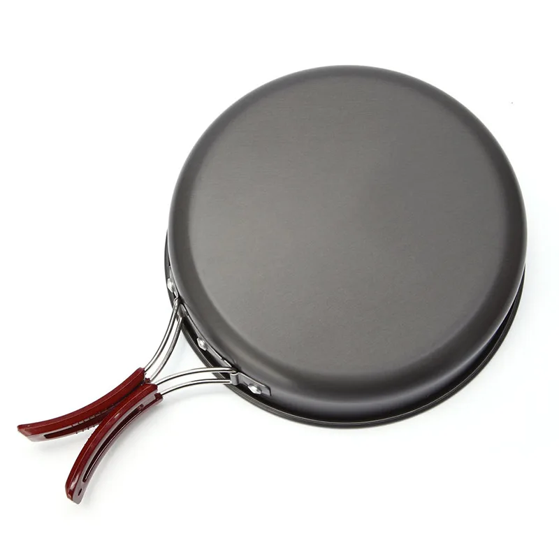 

Outdoor BBQ Camping Picnic Cookware Portable Folding Large Frying Pan Frying Non-stick Picnic Pan Wok