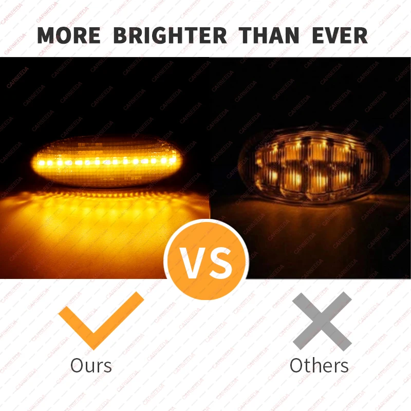 أضواء العلامات الجانبية الديناميكية LED لمازدا 626 فولت محطة عربة MPV II تحية SUV Xedos 6 9 Protege سيدان B2500 بيك اب 5 هاتشباك