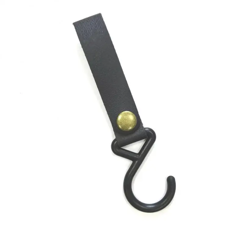 Lanyard Canopy Hanger Portable S-shaped Leather Shelf Hook Durable Hiking Tent Accessories Outdoor Hanging Hooks Rope