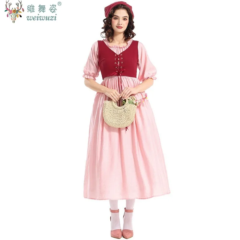 

Halloween Maid Cosplay Costume Beer Festival Waiter Fancy Dress Bavarian Maid Dress Adult Cosplay Rural Farm Maid Party Costume