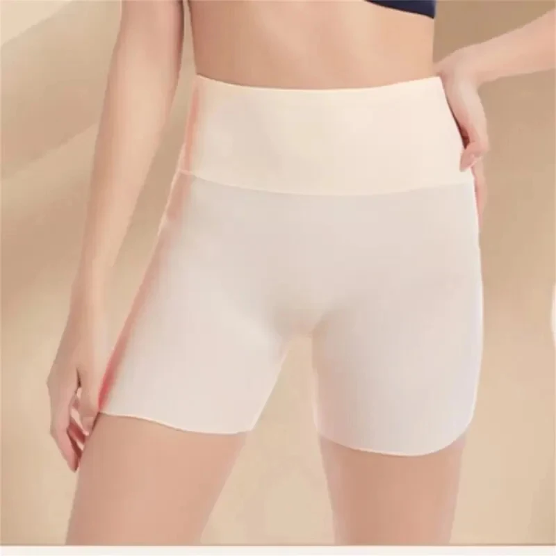 

1/2/3/4pcs High Waist Panties Safety Short Pants Anti Exposure Underwear Corset Pants M L XL Black Skin Ice Silk Traceless Women