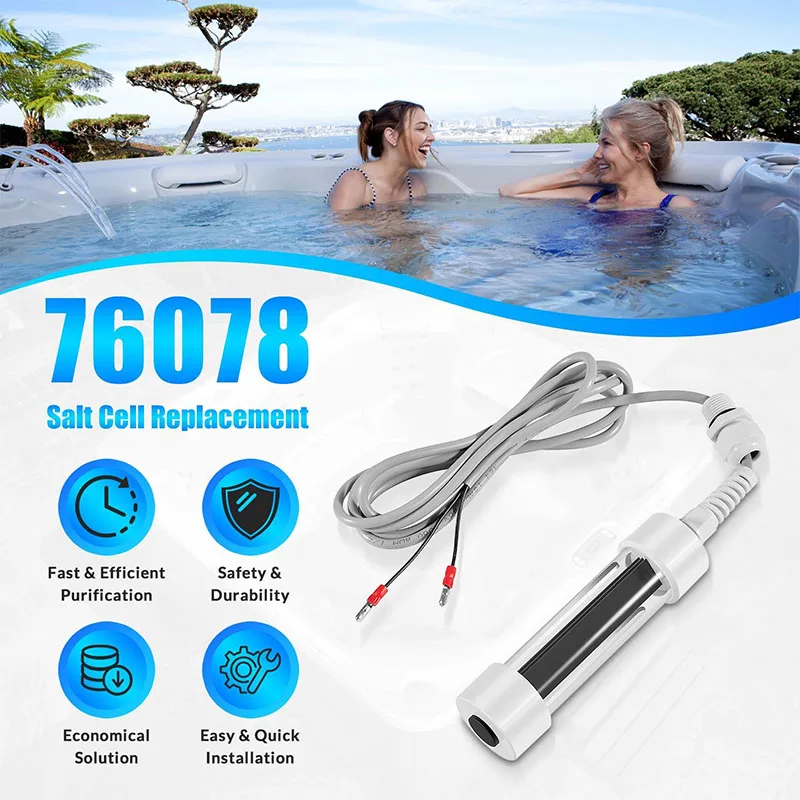 76078 Salt Cell Replacement, for Hot Spring ACE Systems Compatible with Hot Spring & Limelight Spas 2009-Present, Plug & Play