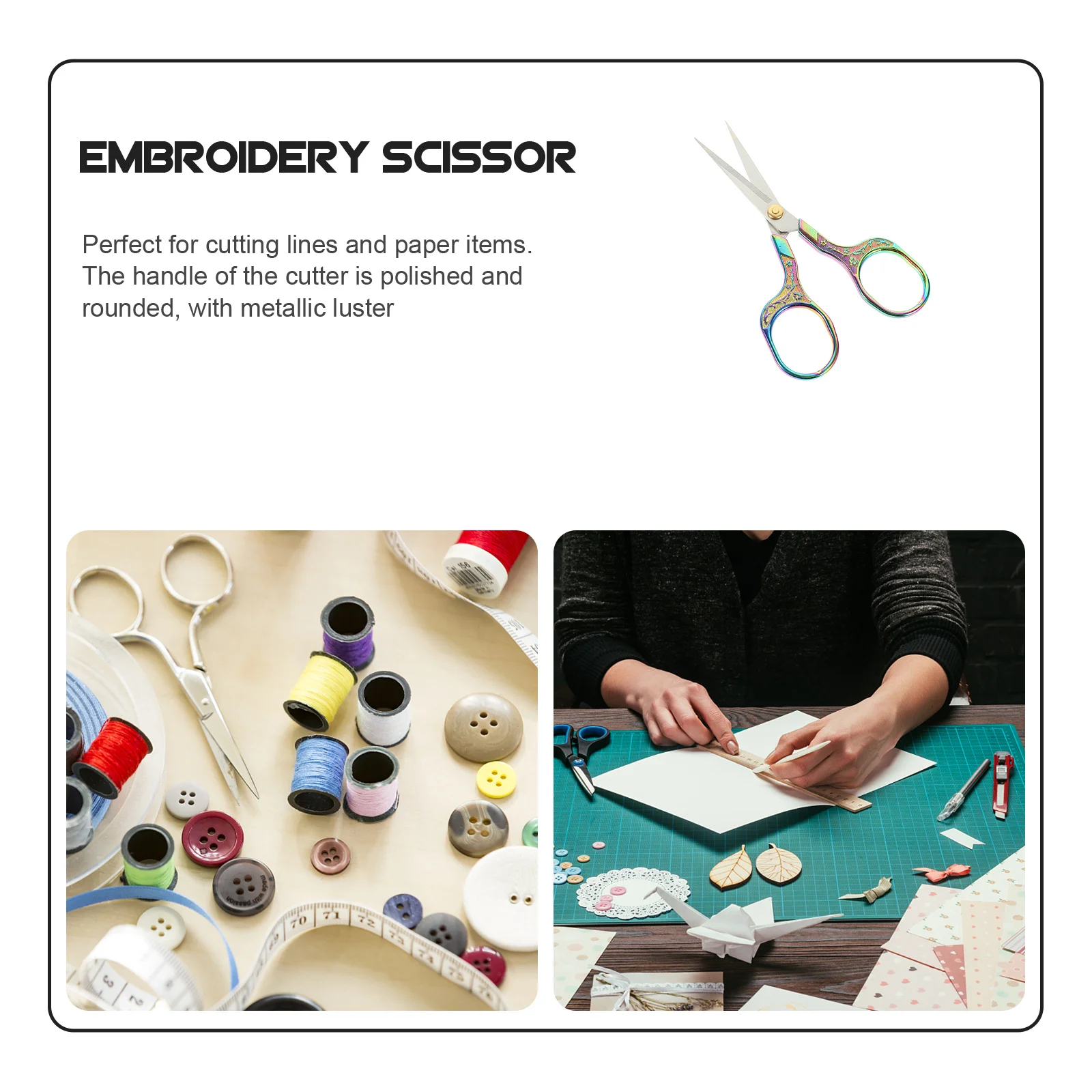 

Steel Fabric Scissors For Diy Craft Embroidery Portable Scissor Sewing Thread Trimming Multi-Use Tailor Cutter