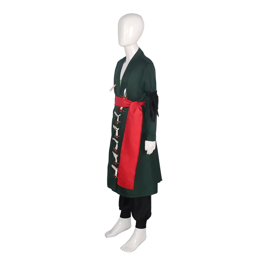 Disfraz de Cosplay de Roronoa Zoro de Wano Country, Fantasia 2026, Kimono de Anime Pirata, Disfraz para Niños y Hombres, Halloween