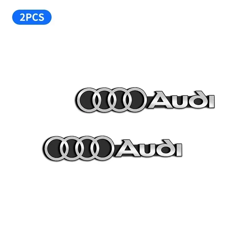 3D Metall Auto Lautsprecher Logo Aufkleber, Mini Emblem Abzeichen Aufkleber für Audi A4 A3 A5 A6 A7 A8 Q3 Q5 Q7 Q8 B5 B6 B7 B8 B9 Q7 8P 8V 8L
