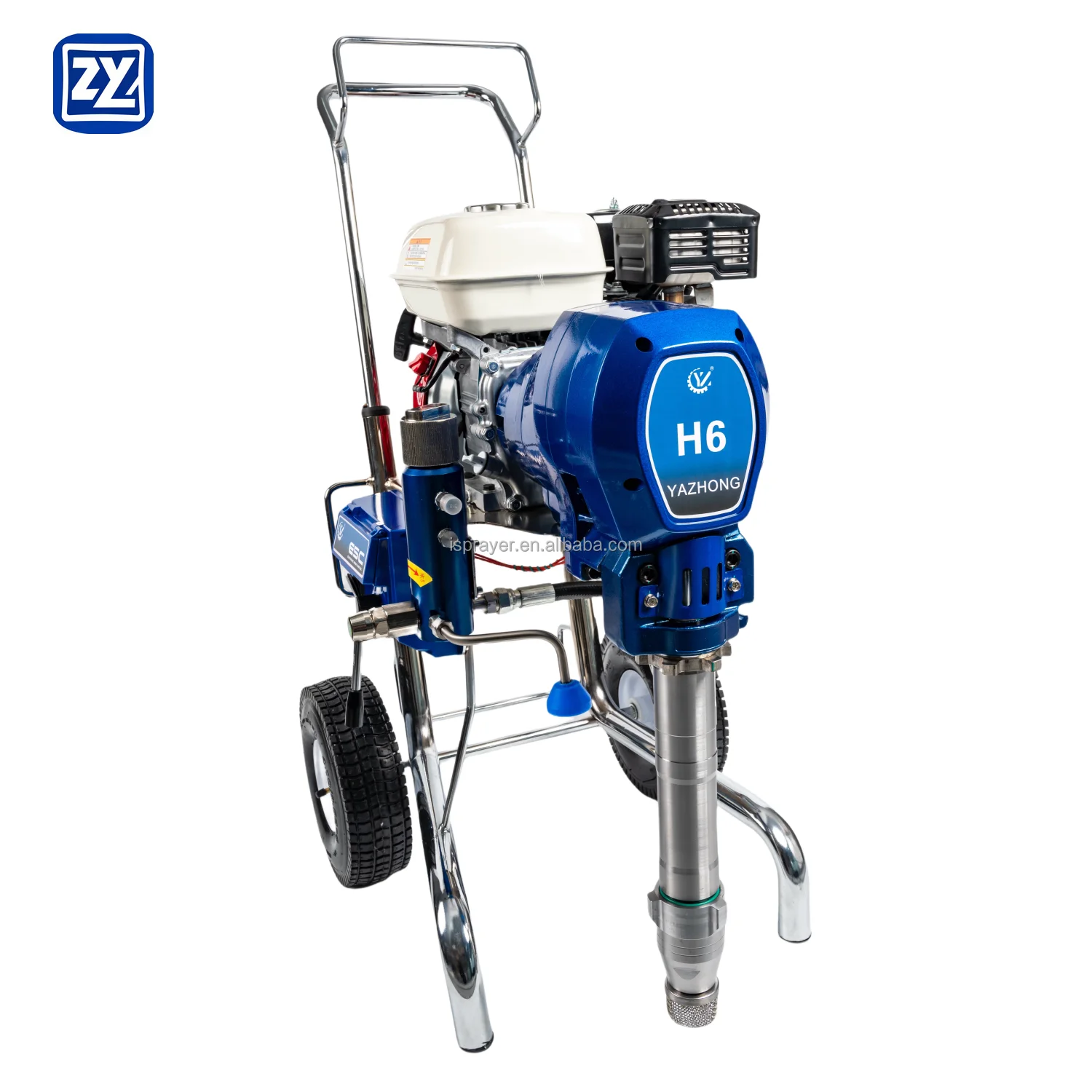 

Бензиновый безвоздушный распылитель для текстурных покрытий и краски, 6.5 л.с., 8.7 л/мин, высокая мощность, для профессионального использования