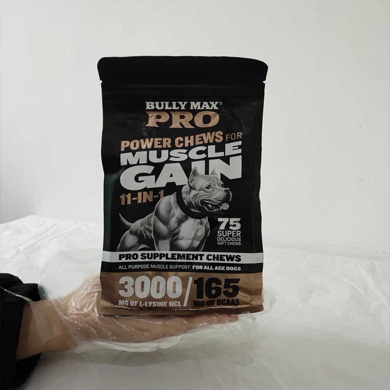 DOG BULLY MAX 11 IN 1 MUSCLE GAIN, Enhances Strength Endurance, Boosts Performance Training Protection