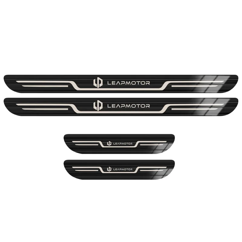 For Leapmotor T03 C10 C11 2024 Accessory Stainless Door Sill Kick Scuff Plate Guard Pedal Protector Trim Step Cover Car Styling 6