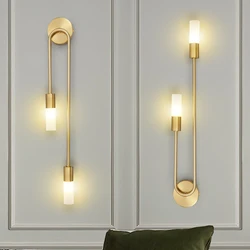 Modern Indoor LED Wall Light Lamp Nordic Luxury Wall Sconce for Bedroom Bedside Living Room Home Decoration Light Fixture