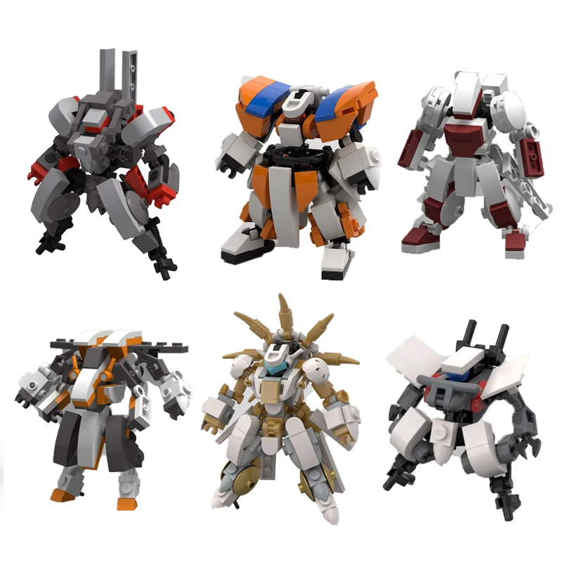 Mecha Warrior Blocks Model Boy Toys MOC Robot Action Anime Figure Building Blocks Kids Toys DIY Assembly Bricks Toy For Children