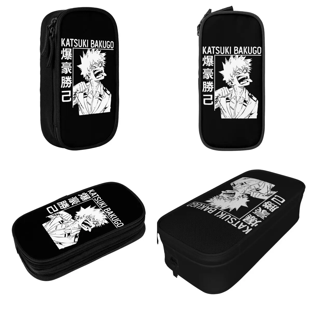 New Katsuki Bakugo Pencil Case Boku No My Hero Academia Pencil Pouch Pen Holder Big Capacity Bags Office Gifts Stationery