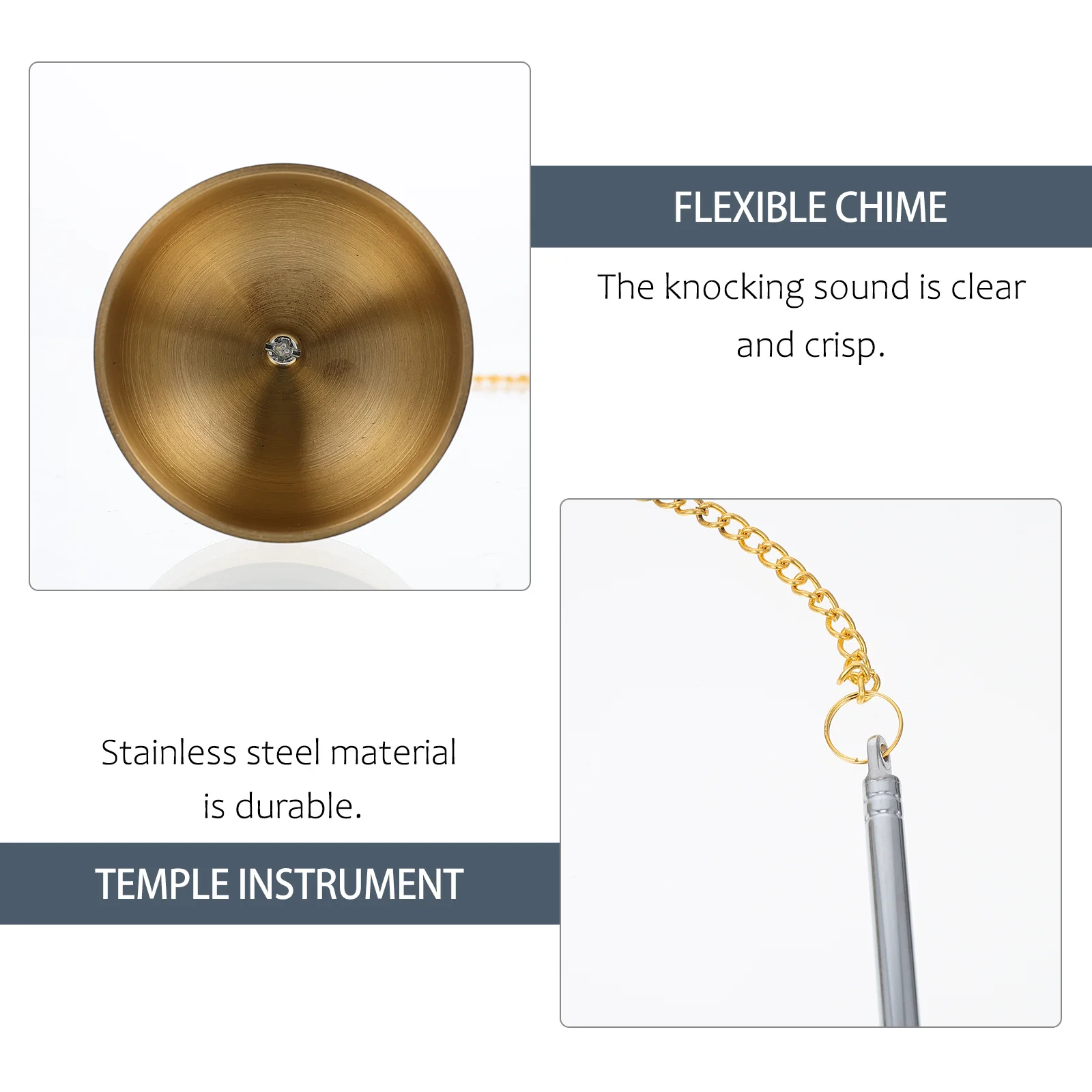 1 قطعة الرنين مرنة البوذية العرض معبد دارما طقوس أواني للتأمل شفاء أداة عزف موسيقى اليوغا استوديو ديكور