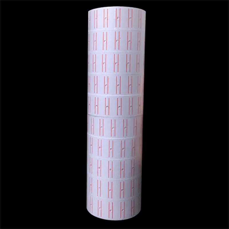 Self-adhesive Price Paper Single Row Price Paper Wholesale White Supermarket Code Paper Commodity Label