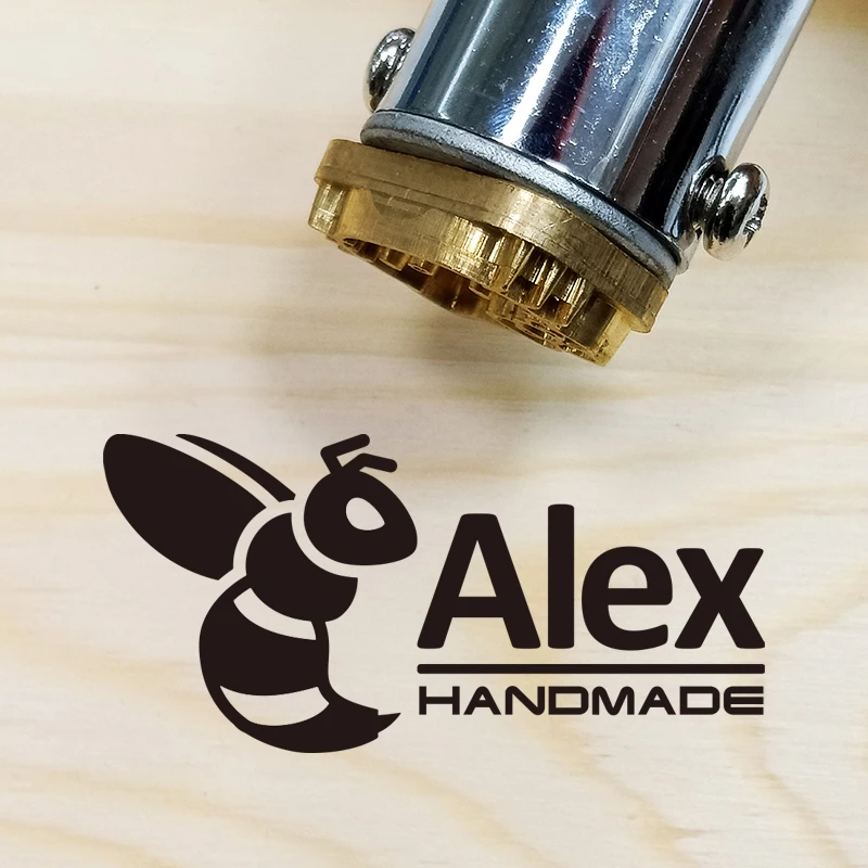 Custom Bee logo / Wood burning Beekeeper icon Custom branding iron / Honey Custom Brand / Leather Self Making Machine Emboss