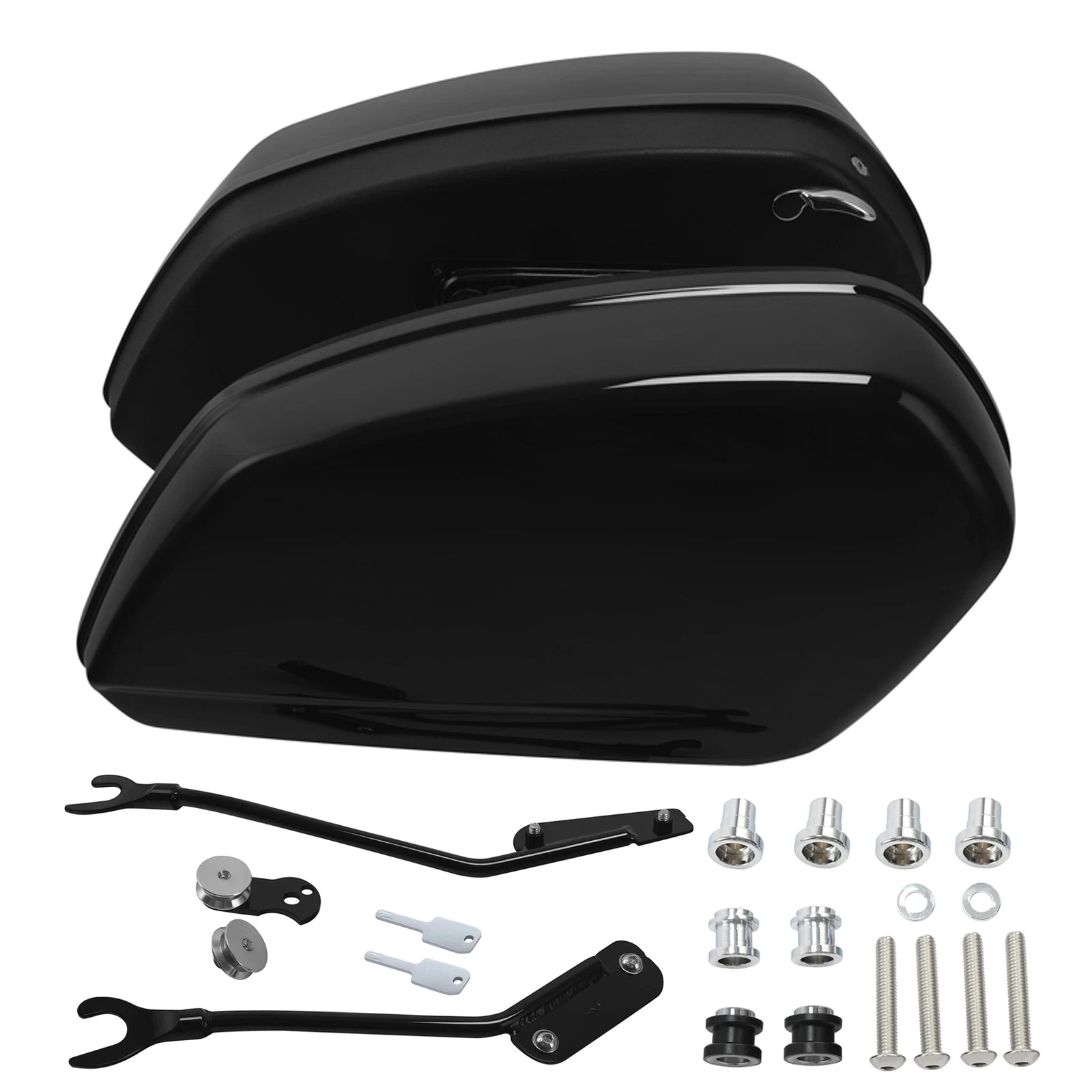 

Motorcycle Gloss Black Saddlebags Bags Fit For Harley Softail Low Rider ST FXLRST 2022-2024 Low Rider FXLR 2018-2020