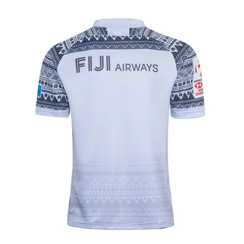 Summer Explosive Fiji Rugby Jersey Home Jersey 3D Printing Men\'s Outdoor Sports Breathable Quick-drying T-shirt Casual Fitness