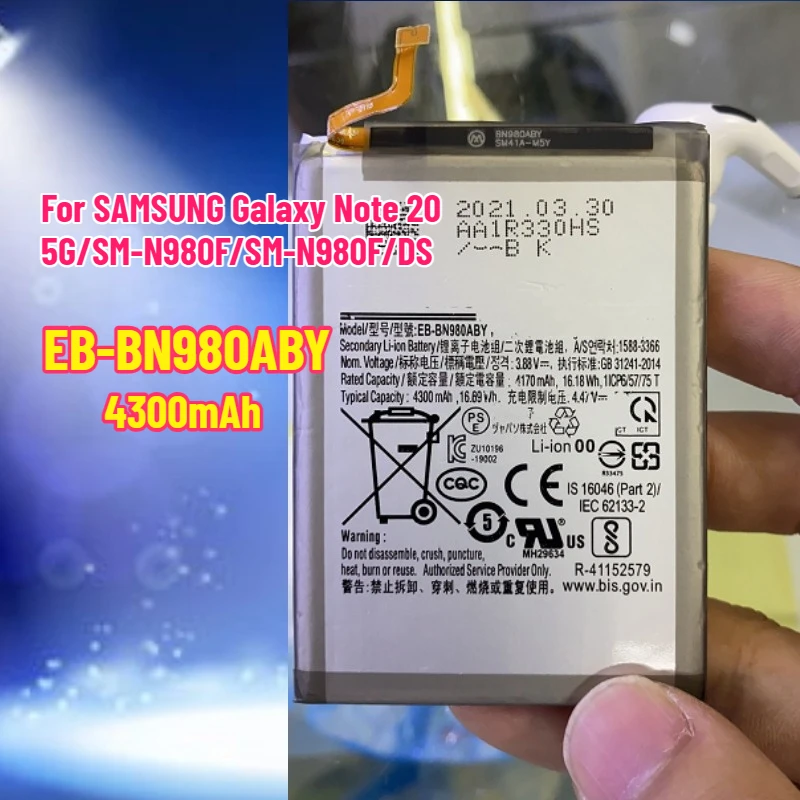

High Quality EB-BN980ABY Battery For SAMSUNG Galaxy Note 20 5G/SM-N980F/SM-N980F/DS Replacement Battery