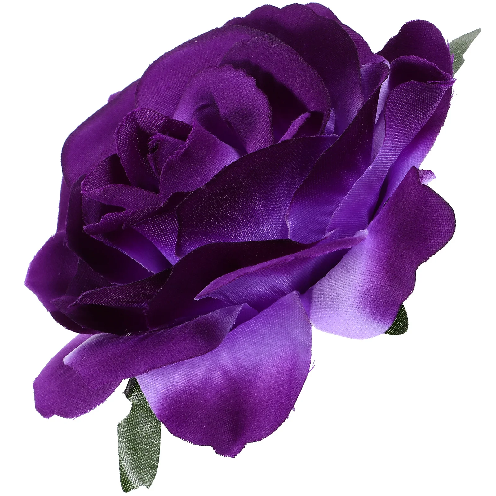 2 في 1 دبوس شعر صناعي كبير على شكل زهرة الورد مقاطع شعر أزرق سماوي أنيق دبوس بروش للنساء حفلة موسيقية الزفاف الصيف نزهة