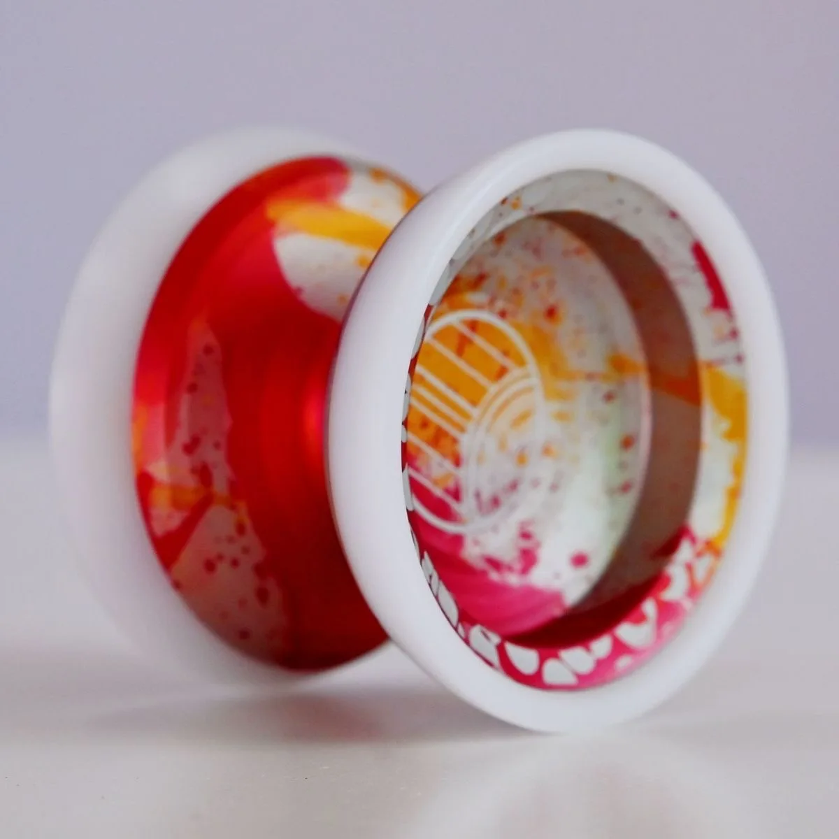 حلقة بلاستيكية من سبائك الألومنيوم الاحترافية من يويو مدمجة على الجانب الخارجي يويو مع ألعاب كلاسيكية عالية السرعة وغير مستجيبة #4