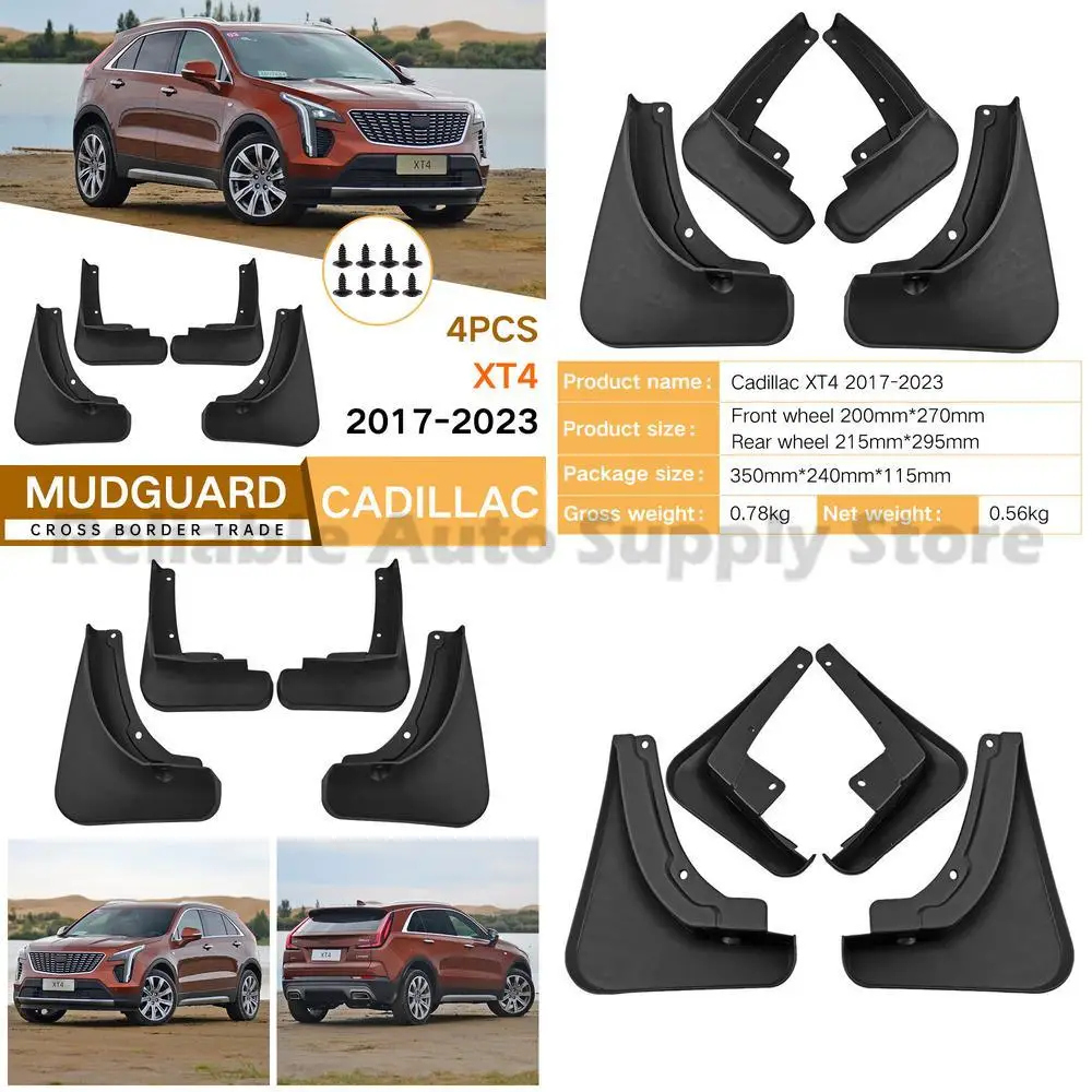 

For Cadillac XT4 2017-2023 Mud Flaps Fender Trim Auto Accessories High Quality Durable Protection Stylish Design Perfect Fit