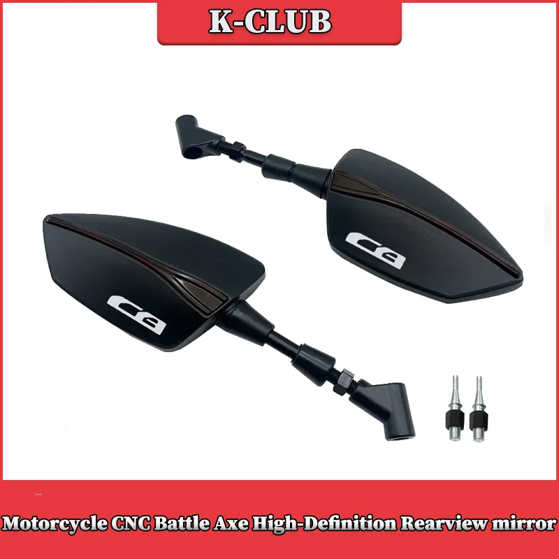 

Motorcycle CNC Battle Axe High-Definition Rearview mirror For HONDA CB125R CB150R CB190R CB250R CB300R CB400 CB500X CB500R