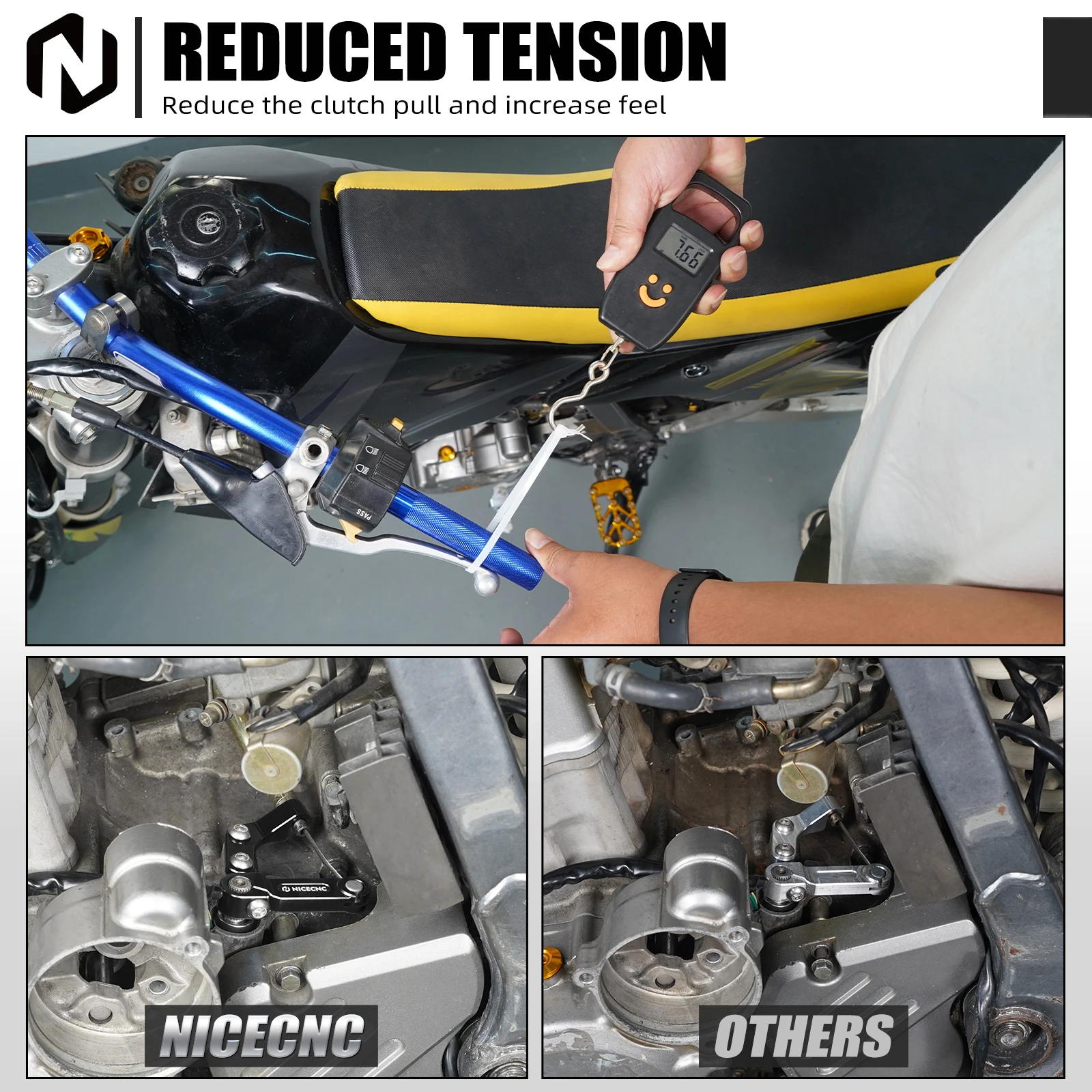NICECNC For Suzuki DRZ400SM DRZ400S 2000-2024 2023 Clutch Release Arm Cable Stopper & Front Sprocket Guard DR-Z 400SM DR-Z 400S
