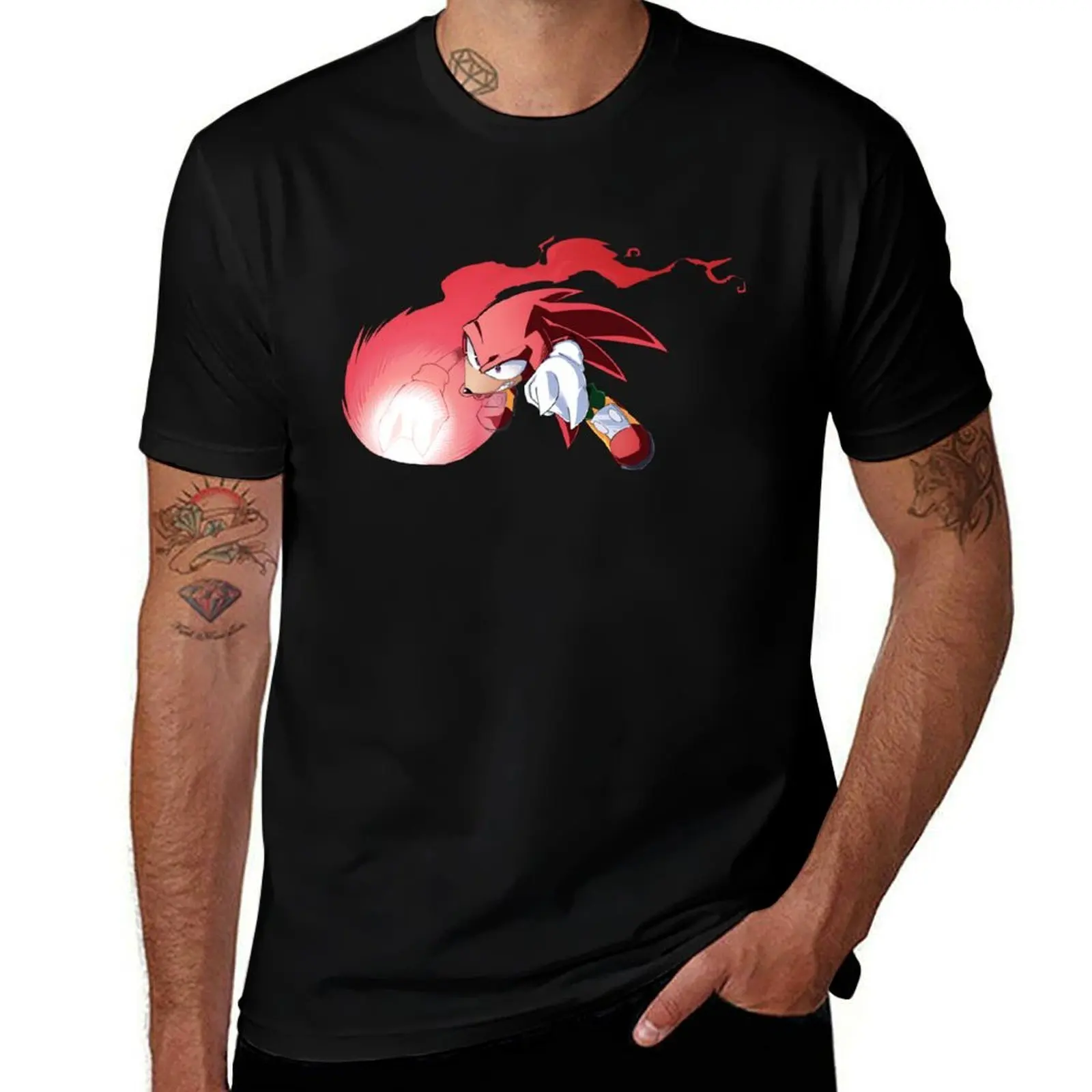 Knuckles Fire Punch T-Shirt Lightweight Running T-Shirt