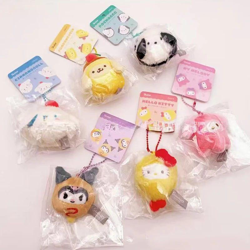 

Японский плюшевый брелок Sanrio Hello Kittys, милый брелок Kuromi Pochacco, игрушки, кукла, мелодия, брелок для ключей, сумка, подвесной кулон, подарки для девочек