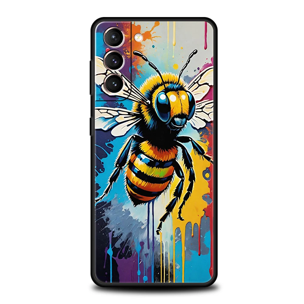 Bugs Bees Scientific Decomposition Phone Case for Samsung Galaxy S24 S23 S22 S20 S21 FE Ultra S10 S10E S9 S8 Plus Soft TPU Cover