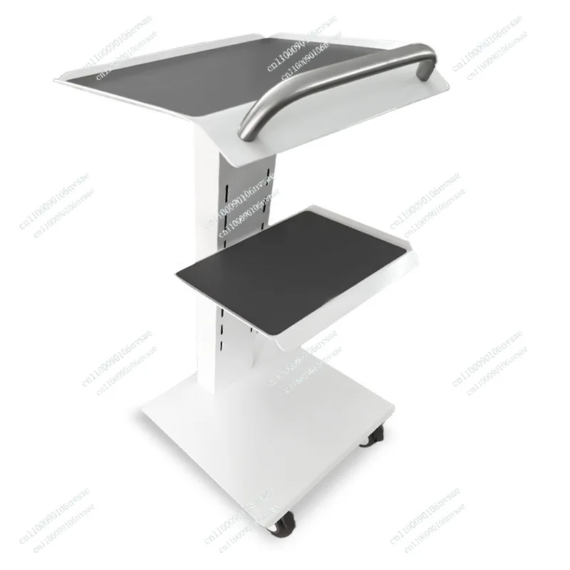 Portable Cart With Silent Universal Wheels Medical Trolley Mobile Shelf Table Dental Unit