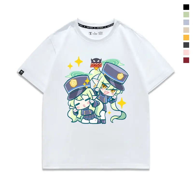 Anime Blue Archive Tachibana Hikari Cosplay Printed Short Sleeve T-Shirt Casual Tee Fashion Vintage Shirts Versatile in Summer