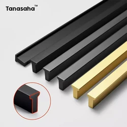 Matte Black Furniture Handles Gold Kitchen Cabinets Cupboard Pulls Handles for Cabinets and Drawers Wardrobe Pulls Drawer Knobs