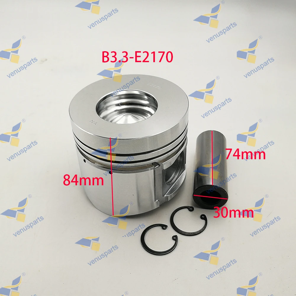 B3.3 Overhaul Rebuild Kit For Cummins Piston Rings Cylinder Liner Full Gasket Set Engine Parts 95*2+2+4mm STD E2170 E2190 E2141